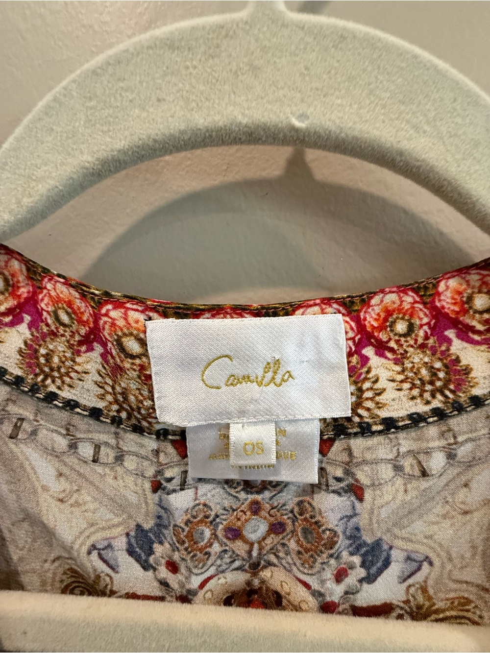 CAMILLA Reign Of Roses Short Lace Up Kaftan | One Size - Picture 3 of 16